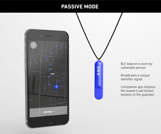 Ora - Smart Urban Safety Device by Crux Product Design