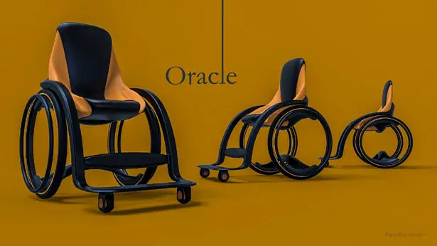 Oracle Modern Wheelchair for People with Reduced Mobility by Miguel Mojica