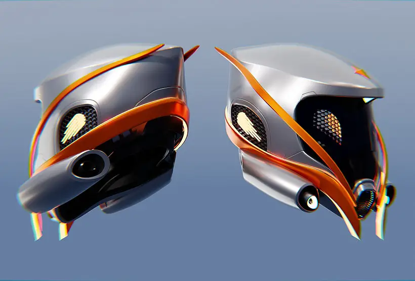 Orange Comet Flying Vehicle by Tomislav Zvonaric