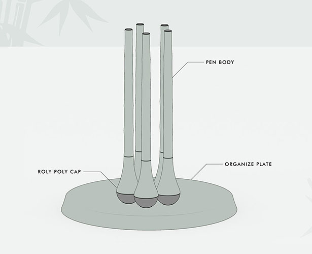ORGANIZE - Self Organizing Pen by Minsu Kim