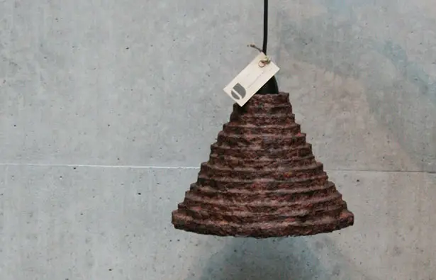 Oriental Coffee Lampshade Is Made from Recycled Materials