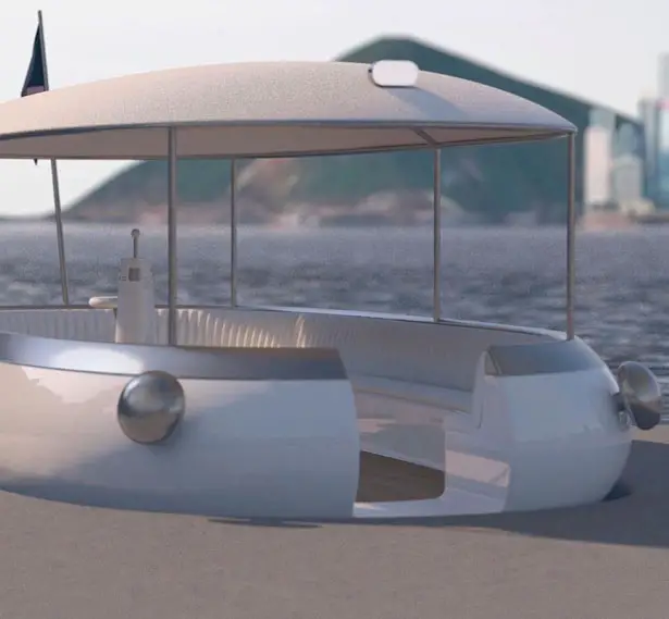 OseaD Concept Electric Boat for Hong Kong by Michael Young