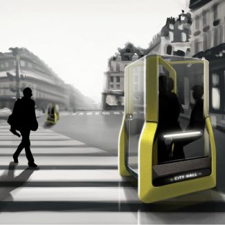 Futuristic OTO Autonomous Urban Shared Vehicle Is Just One Click Away