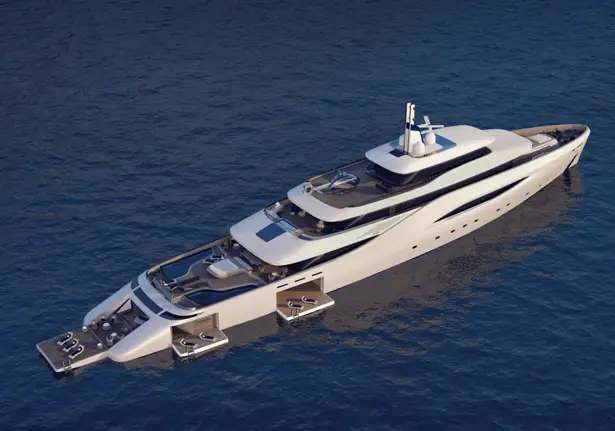 Ottantacique Yacht by Pininfarina and Fincantieri