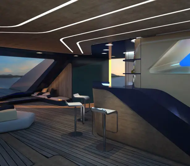 Ottantacique Yacht by Pininfarina and Fincantieri