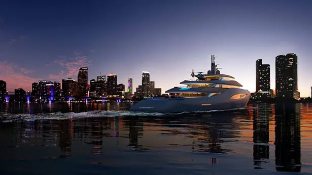 Ottantacique Yacht by Pininfarina and Fincantieri