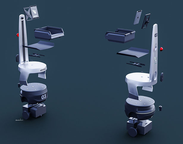 Ottobo - Smart, Autonomous Robot for Warehouse by Berk Kaplan