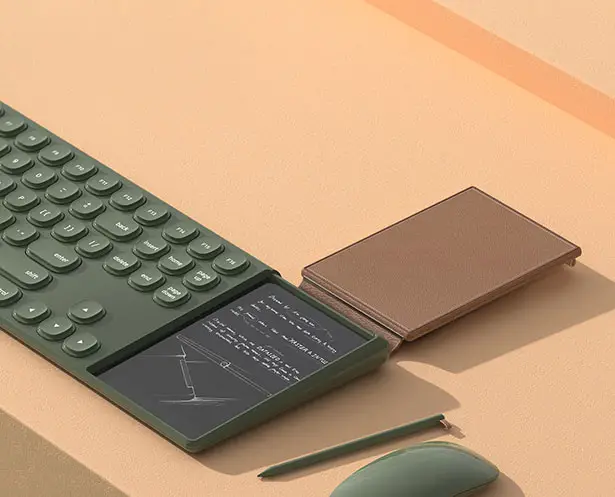 Ouverture Keyboard with Notepad by Jeong Woo Kim