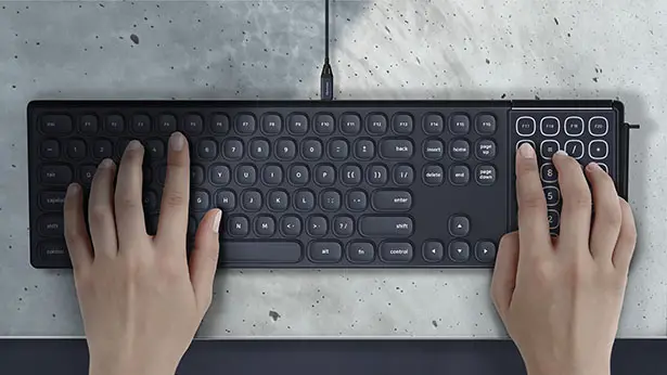 Ouverture Keyboard with Notepad by Jeong Woo Kim