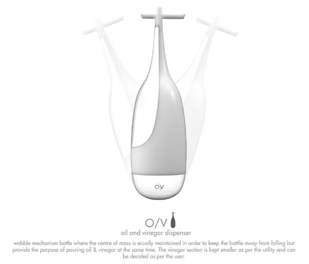 O/V : Oil & Vinegar Wobble Dispenser by Subinay Malhotra