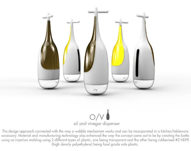 O/V : Oil & Vinegar Wobble Dispenser by Subinay Malhotra