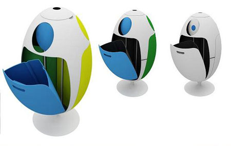 ovetto recycled recycling bin