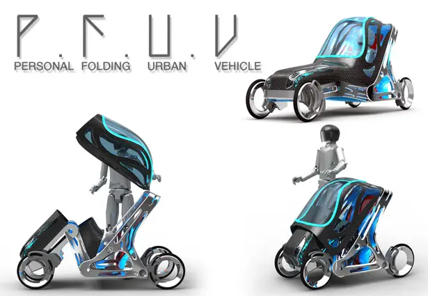 P.F.U.V - Personal Folding Urban Vehicle by Eduardo Diaz Tostado