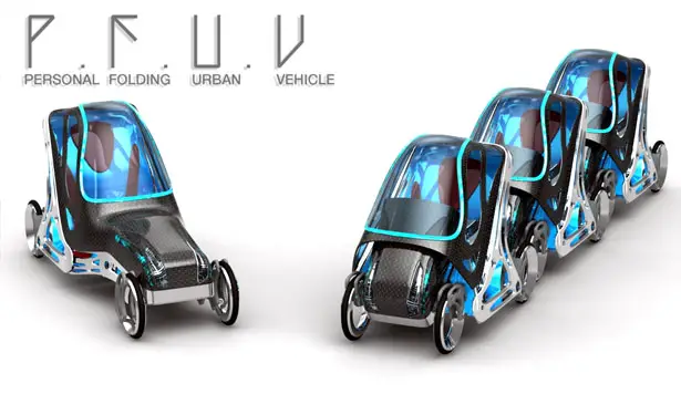 P.F.U.V - Personal Folding Urban Vehicle by Eduardo Diaz Tostado