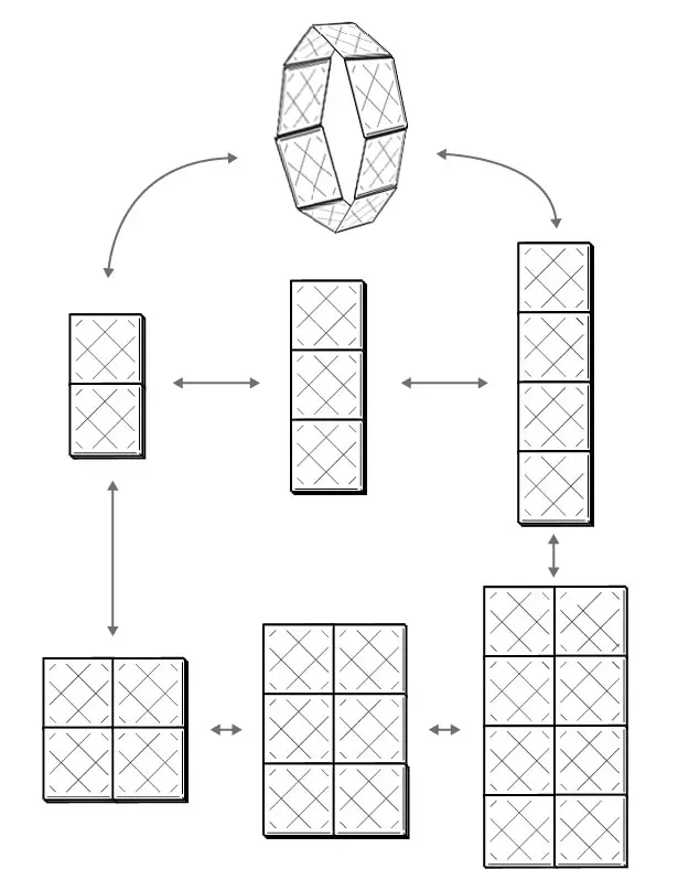 Paddle Shapeshifting Smartphone Inspired by Rubik's Puzzle