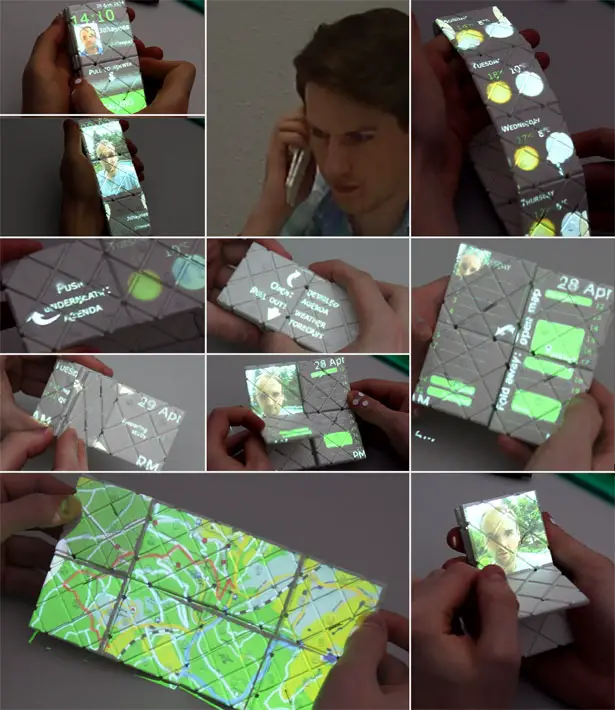 Futuristic Paddle Shapeshifting Smartphone Inspired by Rubik’s Puzzle