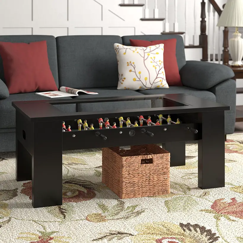 Pagedale Rebel 45-inch foosball coffee table by Arlmont & Co.