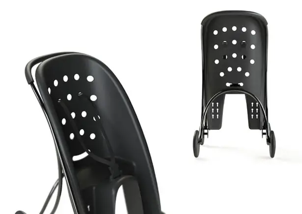 Pahoj : A Child Bike Seat That Transforms Into A Stroller by Lycke von Schantz