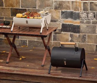 Paklorde 15-inch W Portable Charcoal Grill for Small Family BBQ