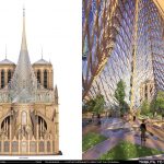 Palingenesis, Vincent Callebaut Proposes Glass Canopy for Notre Dame's Renovation