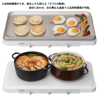 Panasonic Daily Electric Hot Plate Cooks Your Meal and Keeps Them Warm on Your Dining Table