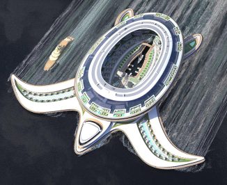 Futuristic Pangeos Terayacht Is Large Enough to Host An Entire City