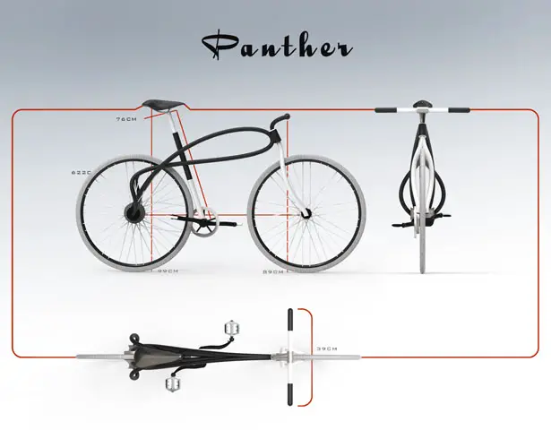 Panther 3D-Printed Bicycle in Metal by Omer Sagiv