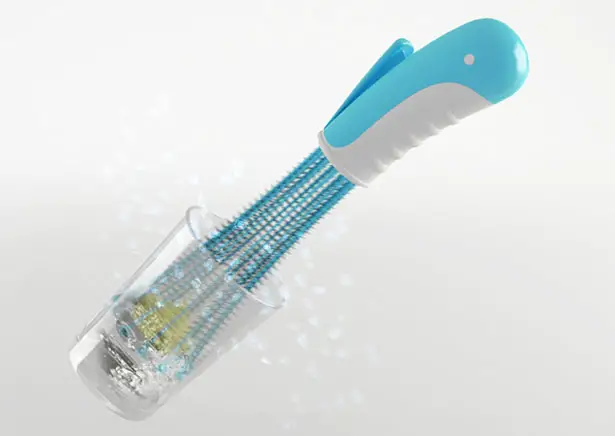 Papagio Mechanical Glass and Bottle Sweeper by Hakan Gursu