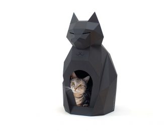 Pulpet – DIY Paper House for Cat Looks Like a Beautiful and Elegant Sculpture in Any Room