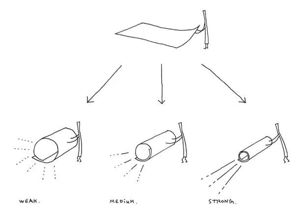 Paper Torch for Agic + Takeo by Nendo