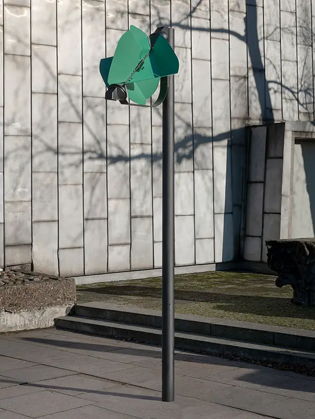 Papilio Wind Powered Street Lamp by Tobias Trübembacher