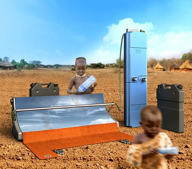 Parabosol Portable Solar Powered Water Treatment System by Hakan Gürsu of Designnobis