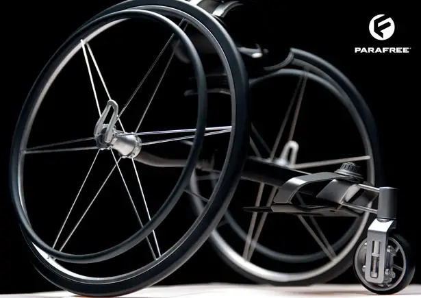 Parafree Wheelchair Sporty Core Body Training Machine for Paraplegics by Felix Lange