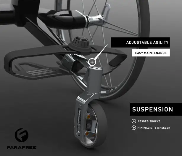 Parafree Wheelchair Sporty Core Body Training Machine for Paraplegics by Felix Lange