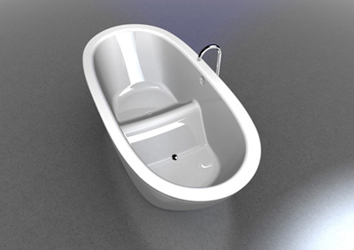 bathroom peak bathtub for conserving water