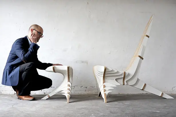 Peak Lounge Chair & Footstool by Peter Qvist Lorentsen