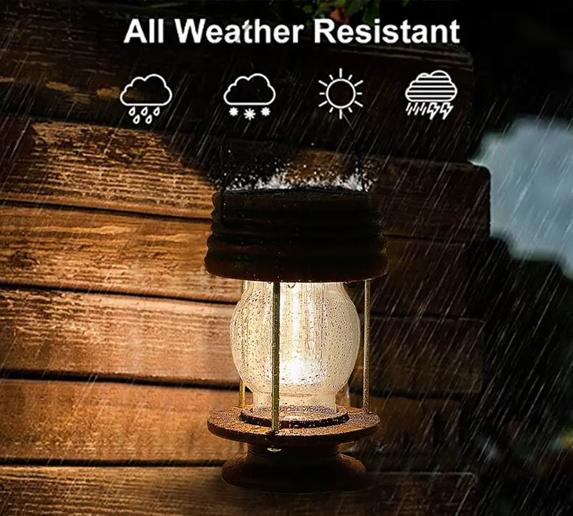 Pearlstar Solar Powered Outdoor Lantern