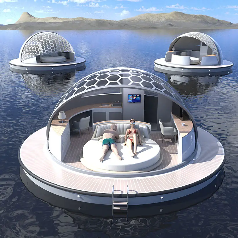 Pearlsuites - Mobile Floating Suite Concept by Pierpaolo Lazzarini