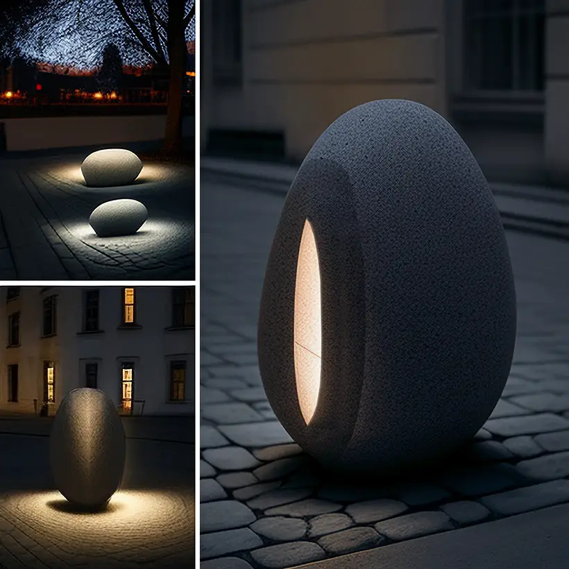 Pebble Street Lighting by Gizem Deniz Guneri Sogut