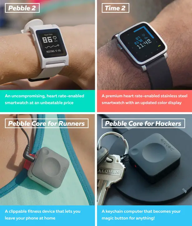 Pebble 2 and Time 2 Smartwatches from Pebble