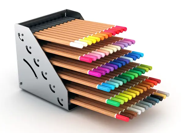 Pencilayers Adjustable Colored Pencil Holder by Hakan Gursu of Design Nobis