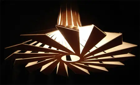 penta unique-shaped pendant lamp