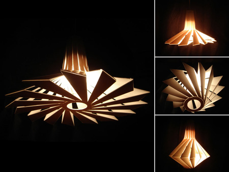 penta unique-shaped pendant lamp