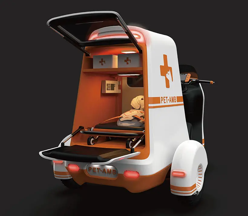 PET-AMB - Ambulance Specially Designed for Pets by Shu-Qing Ou, Wei-Chi Chen, Ying-Cih Shao, and Ching-Hsin Hsu