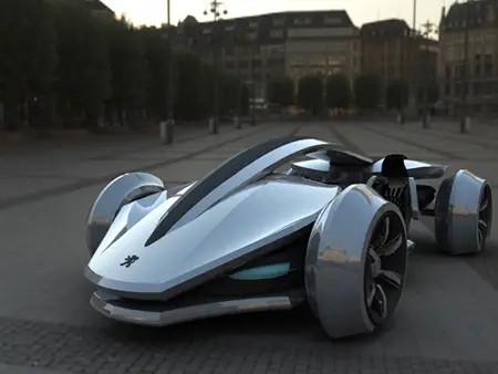 Futuristic Epine Concept Car was Inspired by Racing Vehicles