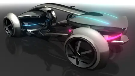 peugeot epine futuristic car