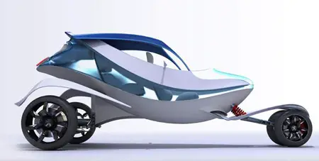 peugeot shoo car concept with solar panel roof