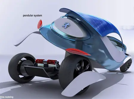 peugeot shoo car concept with solar panel roof