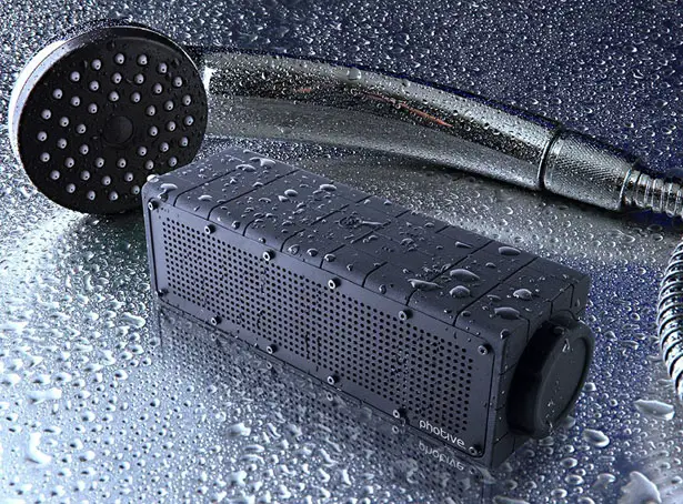 Photive HYDRA Rugged Water Resistant Wireless Bluetooth Speaker