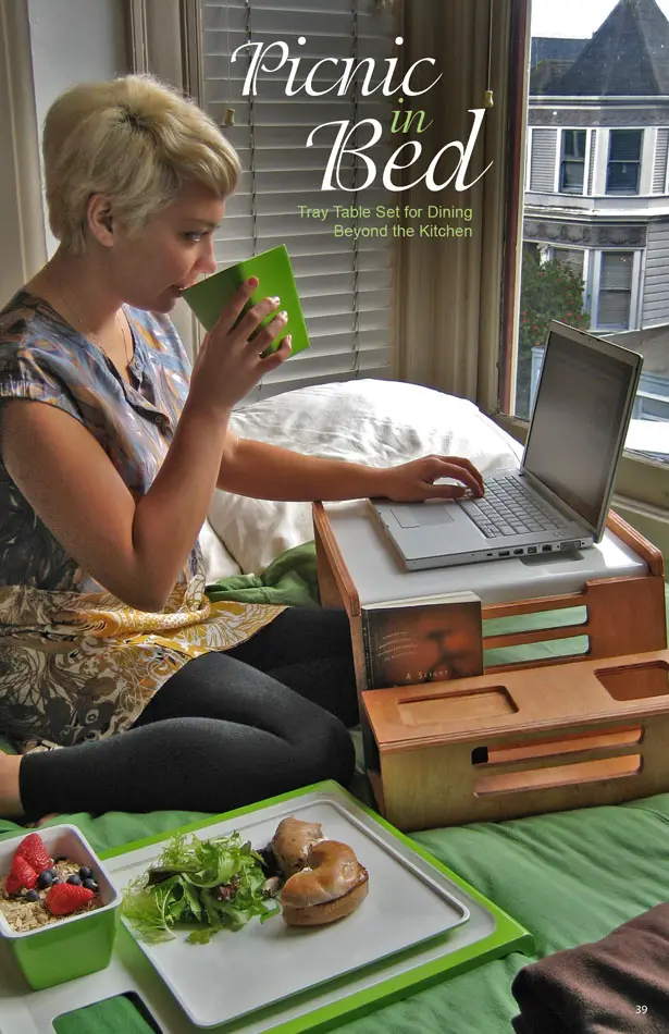 Picnic in Bed Tray Table Set for Dining